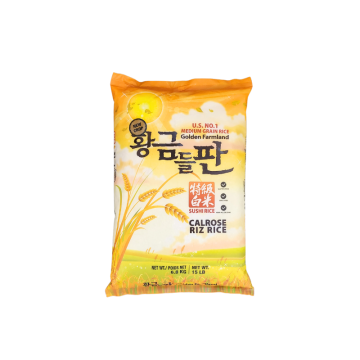Goldenfarm Medium Grain Rice 15LB(6.80KG)