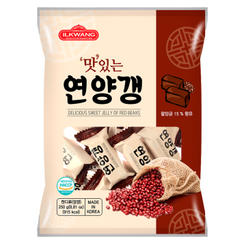 ILKWANG Delicious sweet jelly of Red beans 250G 韓國紅豆果凍