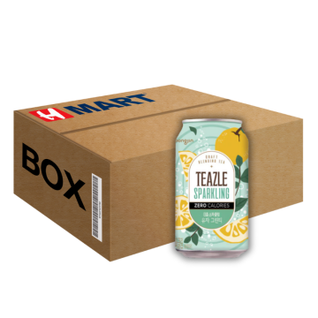 Woongjin Teazle Zero Sparkling Citron&Green Tea-Can 340ML*24 (Box)