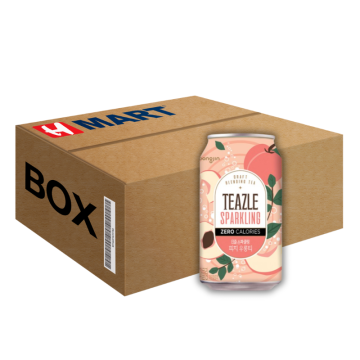 Woongjin Teazle Zero Sparkling Peach&Oolong Tea-Can 340ML*24 (Box)