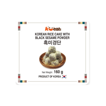 K EATS Korean rice cake with black sesame powder 160G