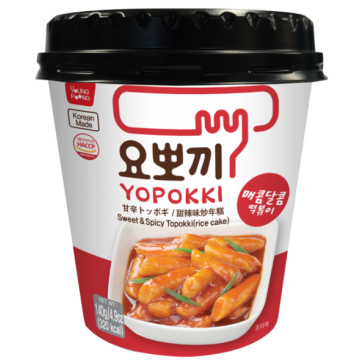 YOUNGPUNG Yopokki Cup(Spicy Topokki) 140G 韓國甜辣炒年糕(杯裝)