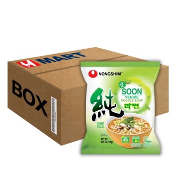 NONGSHIM Soon Veggie Ramyun 112G*20 (Box) 韓國農心蔬菜拉麵