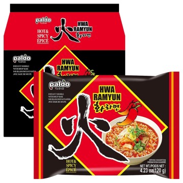 PALDO Hwa Ramyun(Hot & Spicy Flavour)(Multi) 120G*5