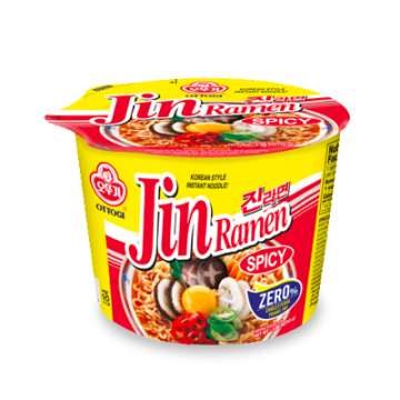 Ottogi Jin Ramyun Spicy (Bowl) 110G