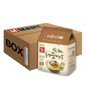 Pulmuone Ramyun(Oyster Champon Flavour) 98.5G*4*8 Box (Box)