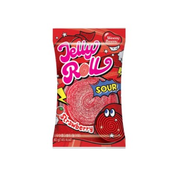GSR Weeny Beeny Jelly Roll Sour(Strawberry) 40G