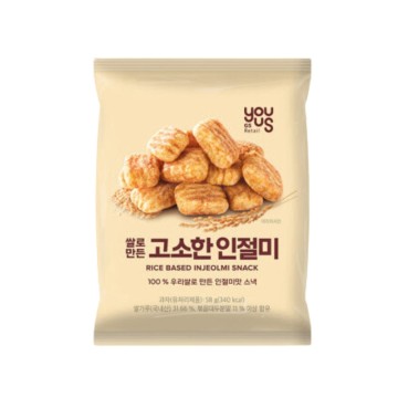 YOUUS)Rice Injeolmi-based Snack 58G