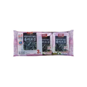 DONGWON Roasted & Seasoned Laver(Pink Salt)(4.5G*3PK)
