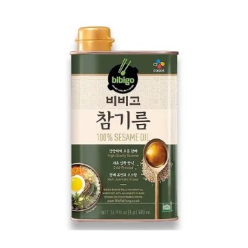 비비고 참기름 500ML(캔)