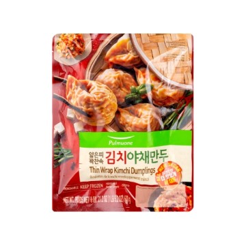 Pulmuone Thin Wrap Kimchi Dumplings 600G 韓國薄皮泡菜餃子