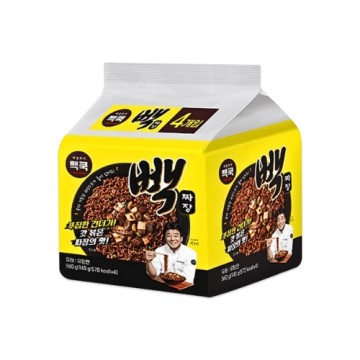 Theborn Baek Jjajang Ramyun(Black Bean Sauce) 140G*4 (Multi)
