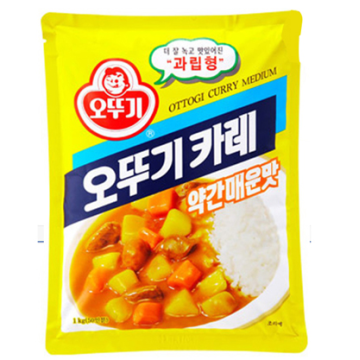 오뚜기 카레분말(약간매운맛) 1KG