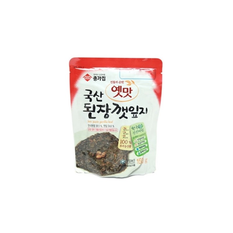 Jongga Soybean Paste Seasoned Sesame Leaves 150G