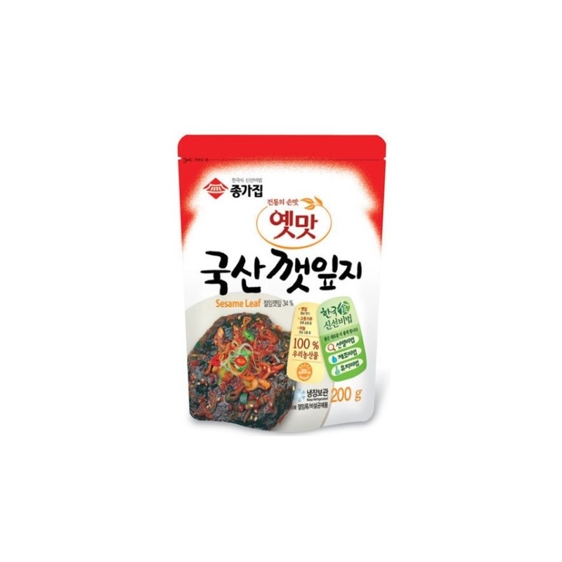 Jongga Seasoned Sesame Leaves 200G