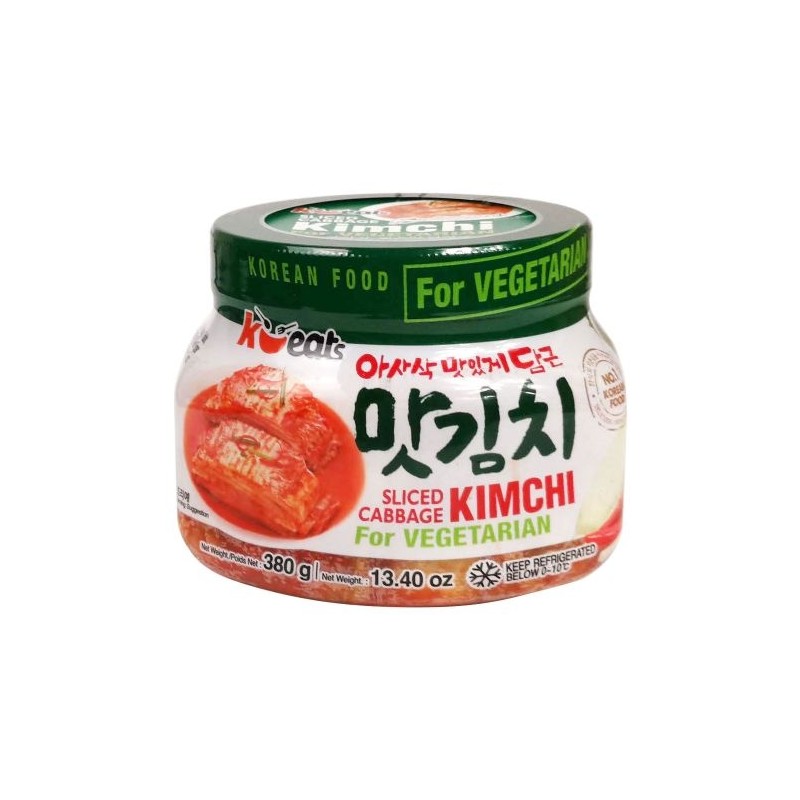 K EATS Sliced Cabbage Kimchi(Pet)-VEGETARIAN 380G