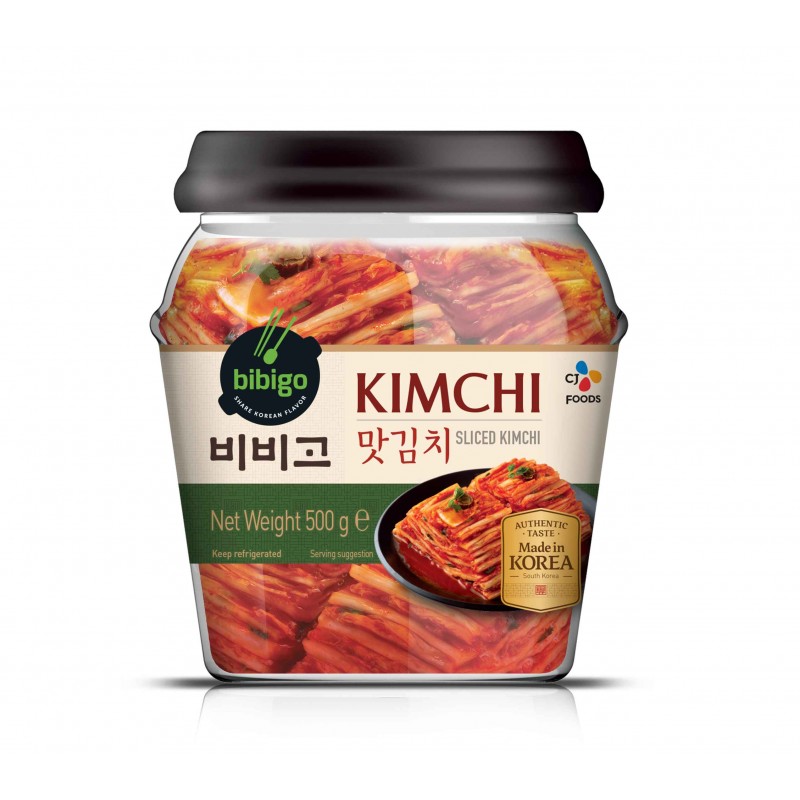 CJ Bibigo Sliced Kimchi(Traditional Jar) 500G