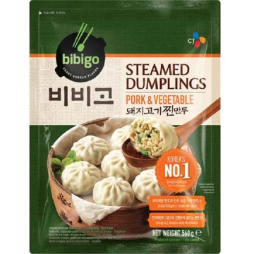 CJ Bibigo Pork & Vegetable Steamed Dumpling 560G