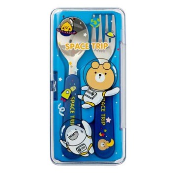 Artbox Spoon & Fork (Blue - For Infant)