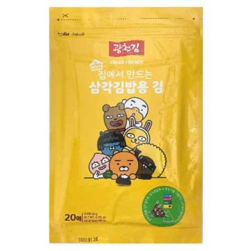 카카오프렌즈 삼각김밥김(틀포함) 20G(20SHT)