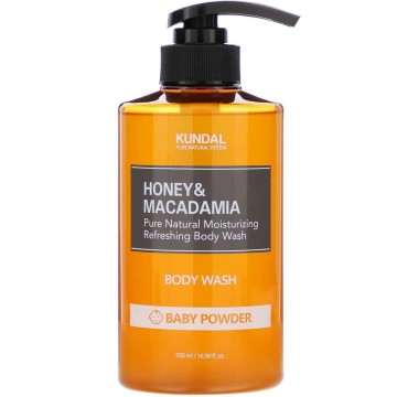 Kundal Honey & Macadamia Body Wash (Baby Powder) 500ml