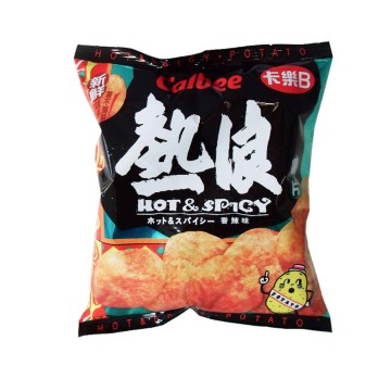 `Calbee Chips Hot & Spicy flavour 55g