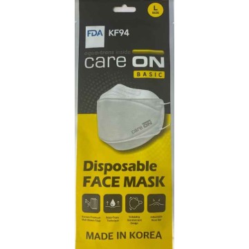 Welcron Korean Care on KF94 Mask L(White)