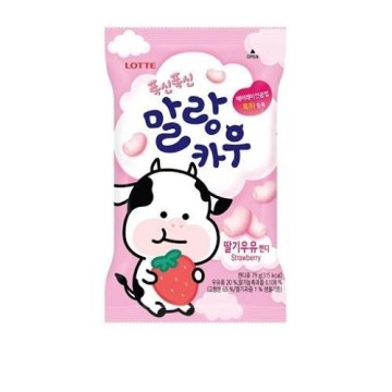 롯데제과 폭신폭신 말랑카우(딸기) 79G