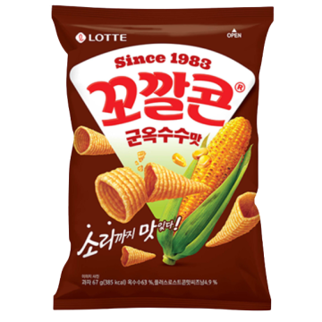 롯데 꼬깔콘(군옥수수맛) 리뉴얼 67G