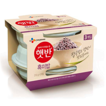 CJ 햇반 흑미밥(3팩멀티)  210G*3