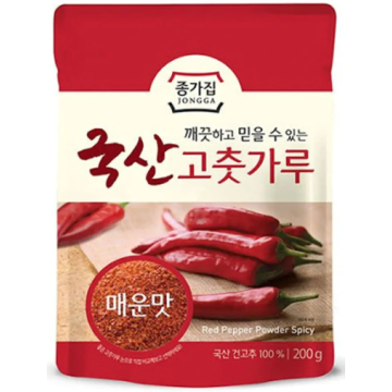 대상 종가집 한국산 고추가루 (매운맛) 200G