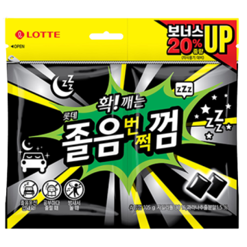 롯데 졸음번쩍껌(리필) 105G